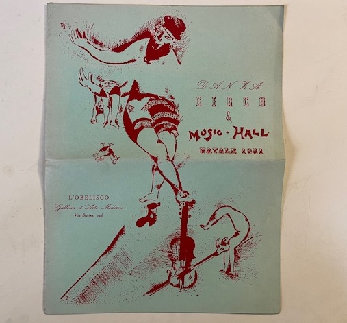 Danza, circo & Music Hall. L'Obelisco Galleria d'Arte Moderna, Roma (pieghevole)